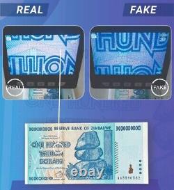Monnaie authentique du Zimbabwe, billet de 100 trillions de dollars, AA/2008, P-91 UNC