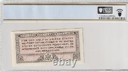 Monnaie de paiement militaire 1946 25 cents PCGS certifié Billet de banque UNC 62 PPQ 461