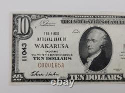 Monnaie nationale de 1929, 10 $, WAKARUSA, INDIANA, C000165A Détails UNC FF24.1