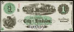 Monnaie obsolète Hudson, WI Ville de Hudson $1 18 Reste Croustillant Non Circulé