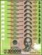 Monnaie Vietnamienne 100000 Dong Vietnamien, Année Aléatoire, P-122 Unc Polymer X 10 Pcs