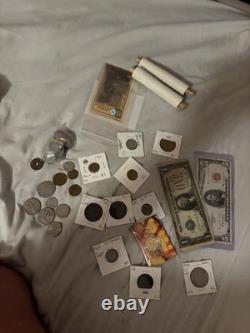 Monnaies du monde, billets de banque étrangers, épreuves, nombreuses pièces BU et billets UNC/Circ