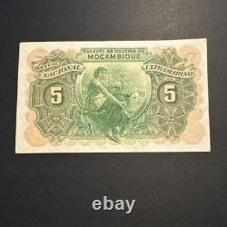 Mozambique 5 Escudos 1943 P-89 Billet UNC Monnaie Coloniale Portugaise d'Afrique