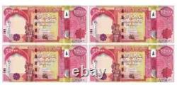 Nouveau dinar irakien 100 000, 1/10 million, 4 x 25 000 billets de banque irakiens