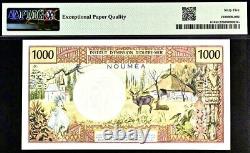 Nouvelle-Calédonie 1000 Francs-Nouméa Pick# 61 ND (1969) PMG 65 EPQ Billet de banque en parfait état Gem UNC