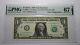 Numéro De Série Du Radar 2017 Federal Reserve Currency Bank Note Bill Pmg Unc67epq