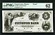 Obsolete Currency Proof 1850's Pittston, Pa- Pittston Bank $5 18 Pmg Unc. 62