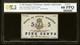 Pcgs Gem Unc 66. Charleston Caroline Du Sud 1863 Confédéré 5c Billet De Banque