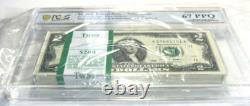 Paquet de billets de la Réserve fédérale de 22009 Dallas PCGS 67 PPQ SUPERBE GEM UNC Fr. 1939-K