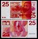 Pays-bas 25 Gulden P-92 1971 Pré Euro Unc Billet De Banque N° 10 Chiffres