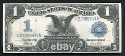 Père. 235 1899 $ 1 Dollar Black Eagle Certificat D'argent Note De Devise Gem Unc