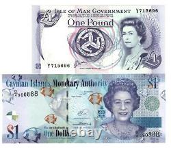 Queen Elizabeth Ii, 20 Pieces Banknote Album Set, Unc Currency / Pièces De Monnaie