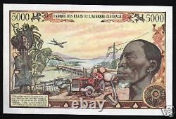 République Centrafricaine 5000 Francs P11 1980 Rare Unc Currency Money Bill Note