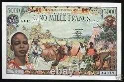 République Centrafricaine 5000 Francs P11 1980 Rare Unc Currency Money Bill Note