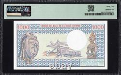 République du Congo 1000 Francs P3e 1981-84 PMG64 Choix UNC Billet de banque Monnaie RARE
