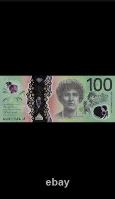 Série 2020 Billet de banque australien de 100 dollars UNC. Devise 100 dollars australiens AUD.