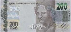 Série 2020 Billet de banque brésilien Lobo Guara de 200 Reais UNC. Monnaie réelle brésilienne.