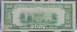Série de 1929 Billet de Banque National de 20 $ Type 1 Verso (FR-1802) -UNC