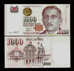 Singapore 1000 1000 Dollars P-51 House Unc Monnaie Nouveau Bill Money Note