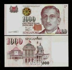 Singapour 1 000 DOLLARS 1000 P-51 1999-2022 Maison RARE UNC Devise Singapourienne