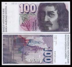 Suisse 100 FRANCS P-57 1993 Dessin Suisse UNC Monnaie Mondiale Billet RARE