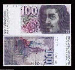 Suisse 100 FRANCS P-57 1993 Dessin Suisse UNC Monnaie Mondiale Billet RARE