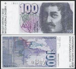 Suisse 100 Francs P57 1988 Dessin Unc Suisse Monnaie Argent Bill Billets De Banque