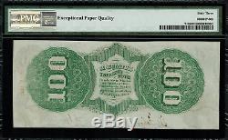 T-56 $ 100 1863 Confédéré Monnaie Csa Graded Pmg 63 Epq Choix Unc