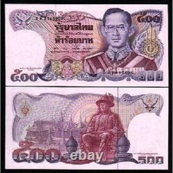 Thaïlande 500 Baht P-95 1992 Billet Commémoratif du Roi Neuf
