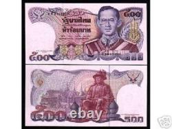 Thaïlande 500 Baht P-95 1992 Billet Commémoratif du Roi Neuf