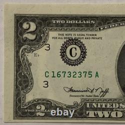 Titre : (erreur désalignée & surimpression) Billet de la Réserve fédérale de 2 $ 1976 État neuf