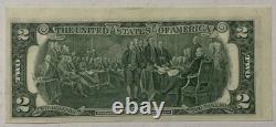 Titre : (erreur désalignée & surimpression) Billet de la Réserve fédérale de 2 $ 1976 État neuf