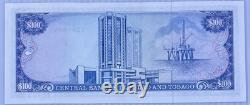 Trinité-et-Tobago 100 DOLLARS P-40 1985 Oiseau UNC Plateforme Pétrolière Monnaie Mondiale Billet de Banque