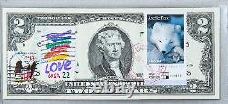 Two Dollar Note Us Currency Paper Money Collection $2 F Gem Unc Timbre Arctic Fox