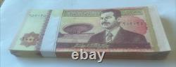 UNC 100 pièces IRAQ 10000 dinars 2002 lot de billets irakiens 1000000 dinars