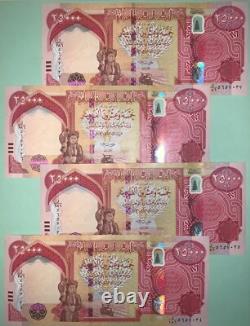 UN MILLION Dinars irakiens UNC Monnaie 40 x 25 000 IQD + COA