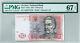 Ukraine 10 Banknote Hryven Pmg Monnaie Graded Argent Superbe Gem Unc 67 Epq 2013