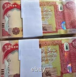 Un MILLION de Dinars irakiens - Monnaie authentique d'Irak 1 000 000 IQD 25 000 x 40 UNC