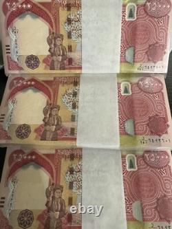 Un MILLION de Dinars irakiens - Monnaie authentique d'Irak 1 000 000 IQD 25 000 x 40 UNC