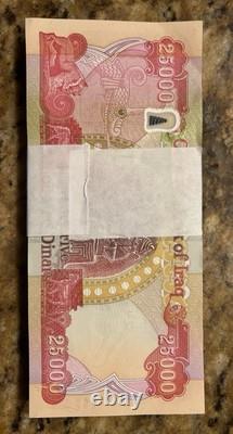 Un MILLION de Dinars irakiens - Monnaie authentique d'Irak 1 000 000 IQD 25 000 x 40 UNC