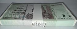 Un demi-lot de 50 X 2008 50 TRILLIONS DE DOLLARS ZIMBABWE, AA P-90 UNC