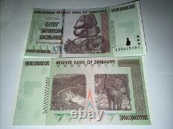 Un demi-lot de 50 X 2008 50 TRILLIONS DE DOLLARS ZIMBABWE, AA P-90 UNC