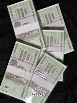 Un demi-lot de 50 X 2008 50 TRILLIONS DE DOLLARS ZIMBABWE, AA P-90 UNC