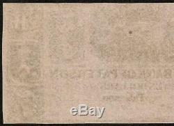Unc 1800s $ 7 Sept Dollars Bill Paterson Argent En Papier De Billets De Monnaie De Jursey