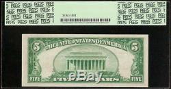 Unc 1929 Billet De 5 Dollars Frbn Dallas Fed Bank Note Monnaie En Dev 1850-k Pcgs 64 Ppq