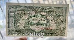 Unc 1948 Thaïlande Monnaie Rare Billets Précieux Roi Rama IX Magnifique Amende