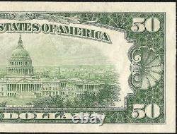 Unc 1950 $50 Dollar Bill Réserve Fédérale Notez-nous Devise Crisp Paper Money