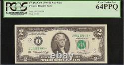 Unc 1976 $2 Bill Cley Kansas City Star Note 640k Print Fr 1935-j Pcgs 64 Ppq
