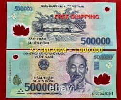 Vietnamese 50 Millions Dong 100 X 500 000 Polymères Remarque Unc Billets Vnd