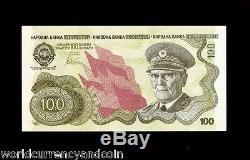 Yougoslavie Serbie 100 Billet De Banque En Monnaie Rare Tito Non Émis Non Titré 1979 Dinara P101a